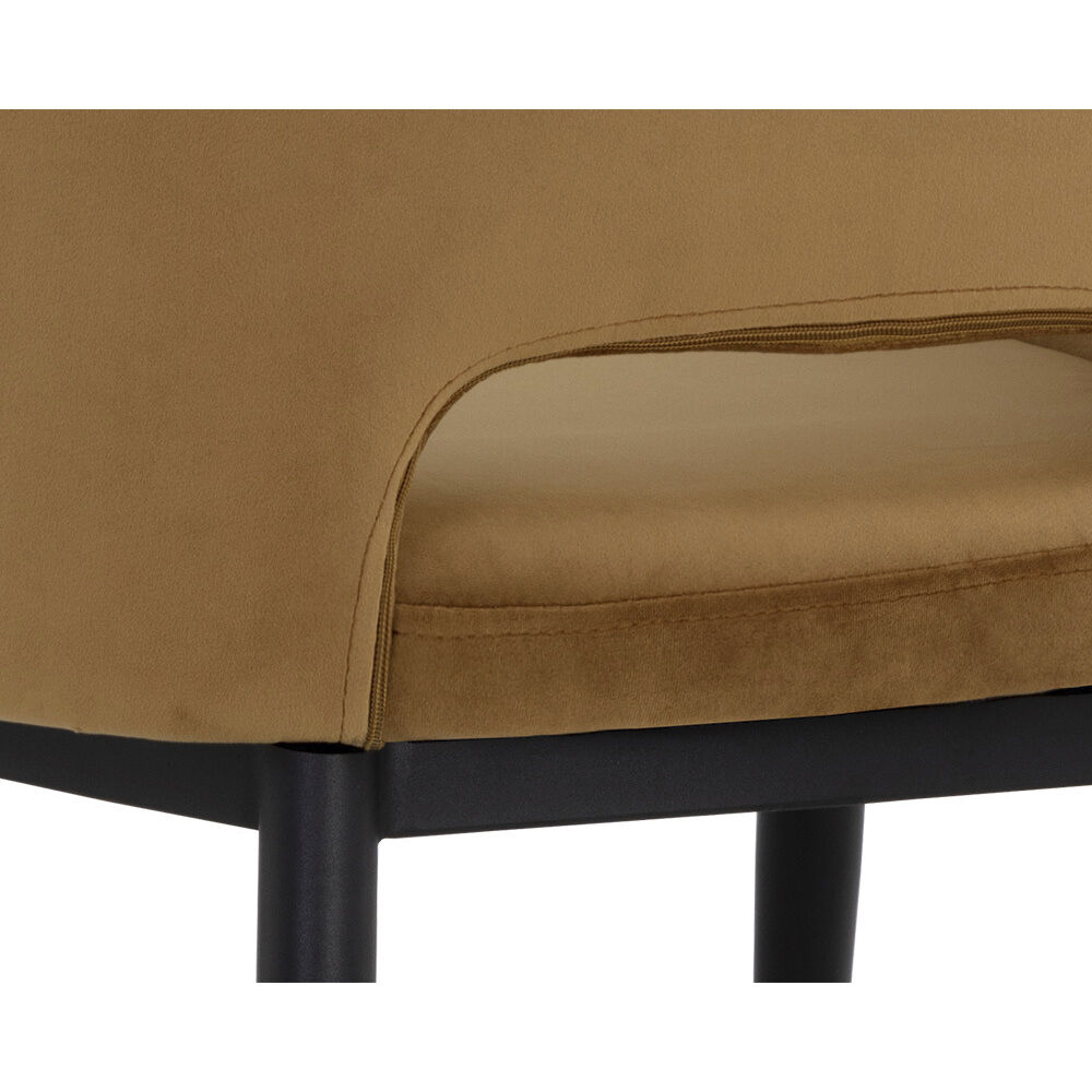 Thatcher Black / Gold Sky Dining Armchair